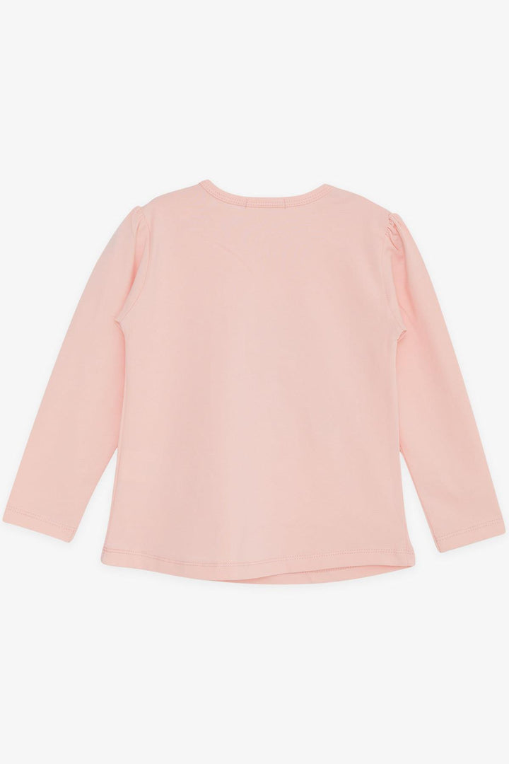 BRE Breeze Girl Child Long Sleeve T-Shirt Floral Girl Printed 1-4 Years, Salmon - Charleston