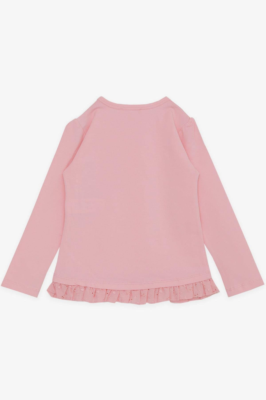 BRE Breeze Girl Child Long Sleeve T-Shirt with Lace Pocket 1.5-5 Years, Pink - Swords