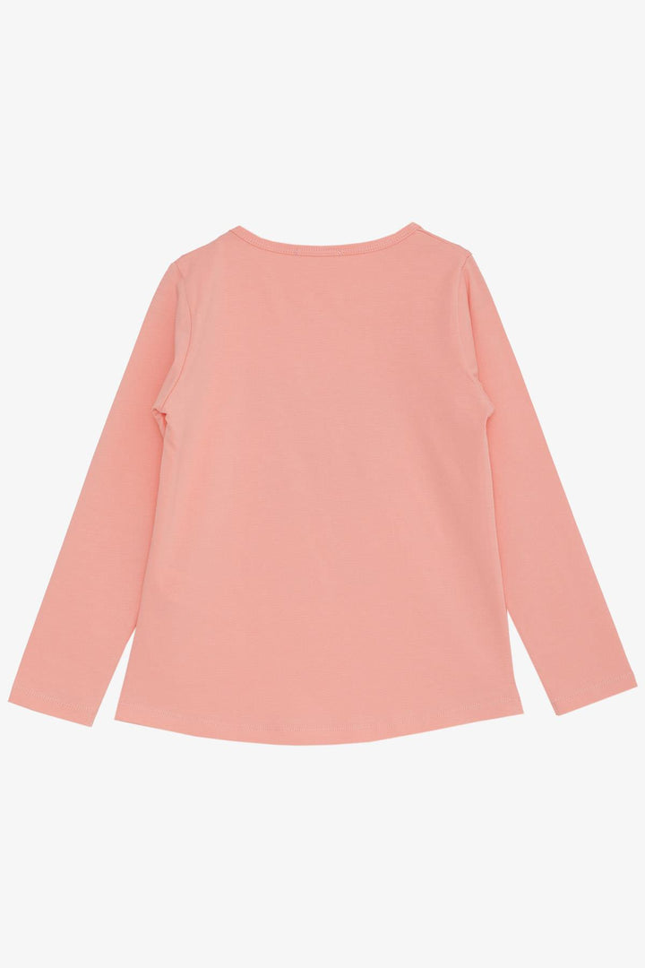BRE Breeze Girl Child Long Sleeve T-Shirt Friendship Themed Cool Girls Printed 4-8 Years, Salmon - Segovia