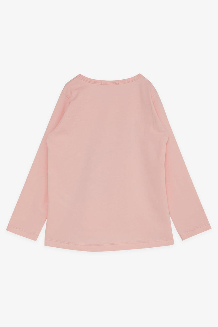 BRE Breeze Girl Child Long Sleeve T-Shirt Fun Cool Girl Printed 3-8 Years, Salmon - Rocky Mount