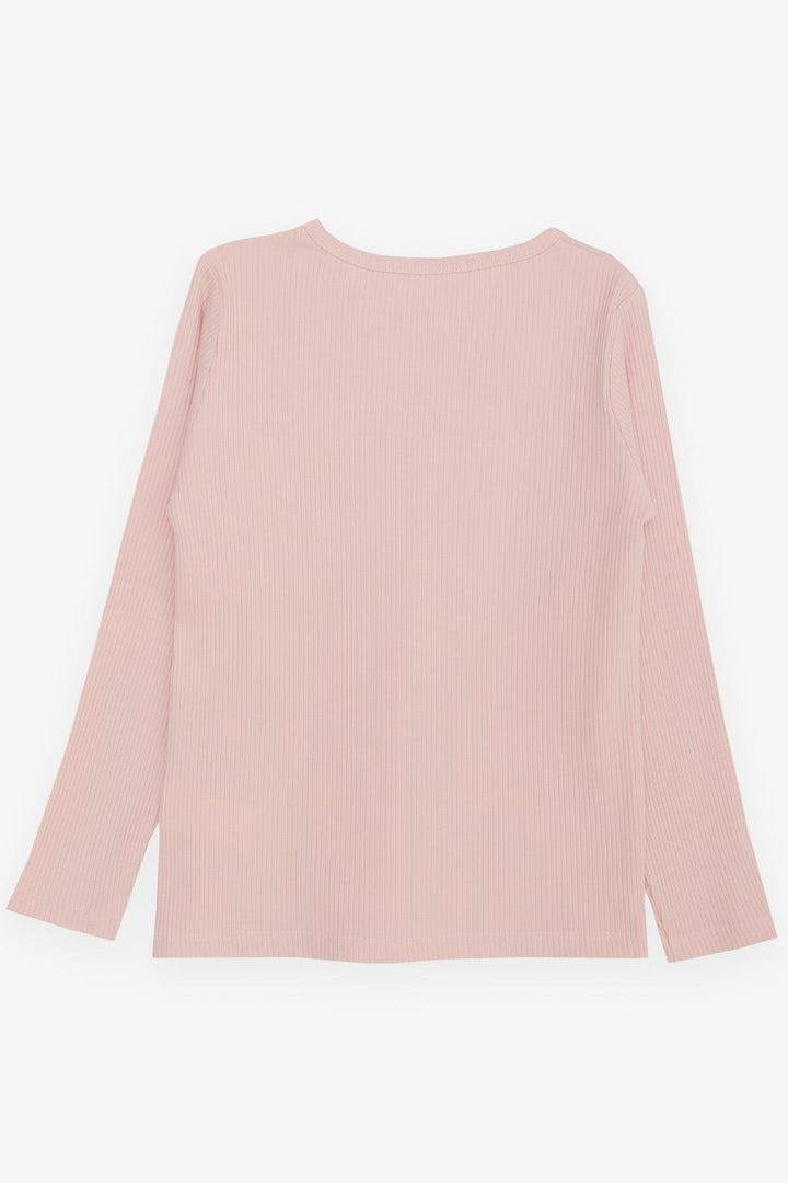 BRE Breeze Girl Child Long Sleeve T-Shirt Butterfly Printed 4-8 Years, Pink - Gatineau