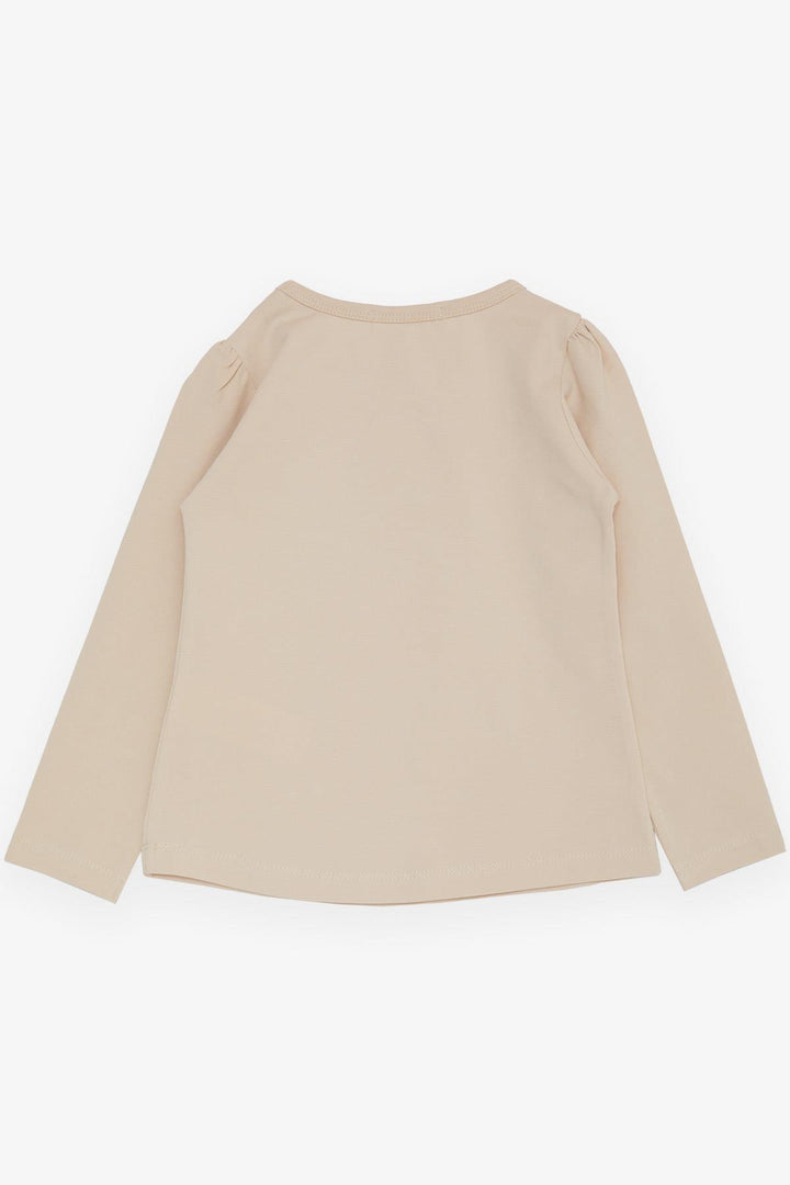 BRE Breeze Girl Child Long Sleeve T-Shirt Feeling Like an Artist Girl Printed 3-8 Years, Beige - Ermezinde