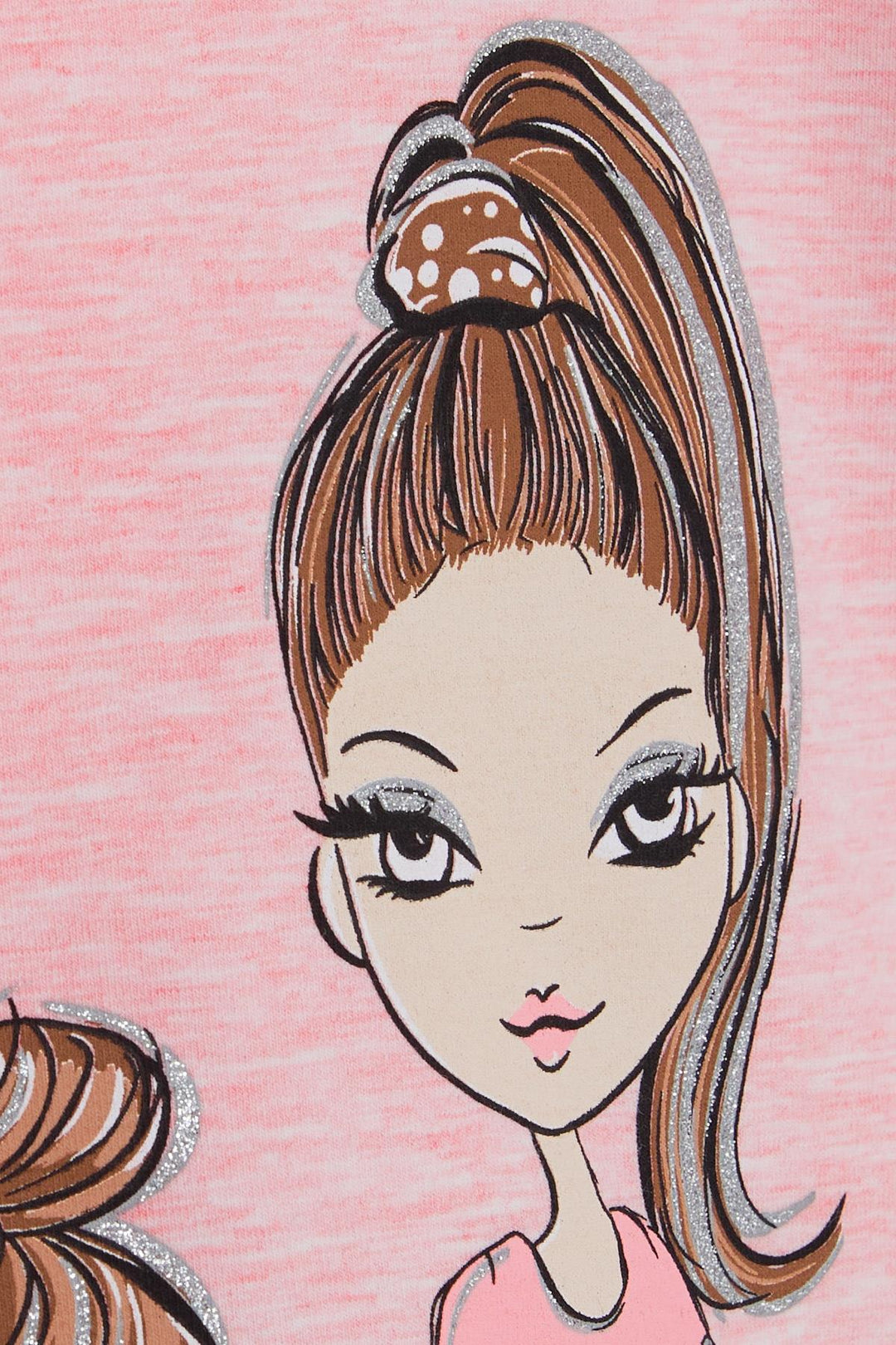 BRE Breeze Girl Child Long Sleeve T-Shirt Girl Bakılı 4-9 Years, Salmon Melange - Vila do Conde