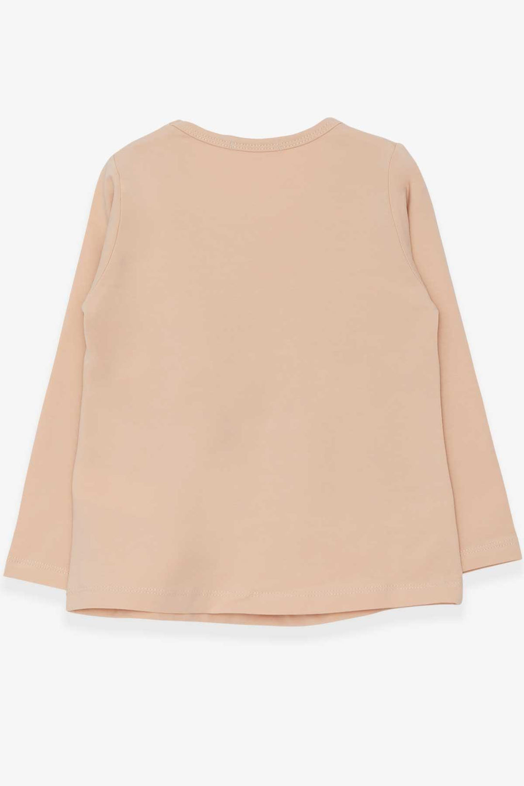 BRE Breeze Girl Child Long Sleeve T-Shirt Girl Printed 3-8 Years, Cream - Braga