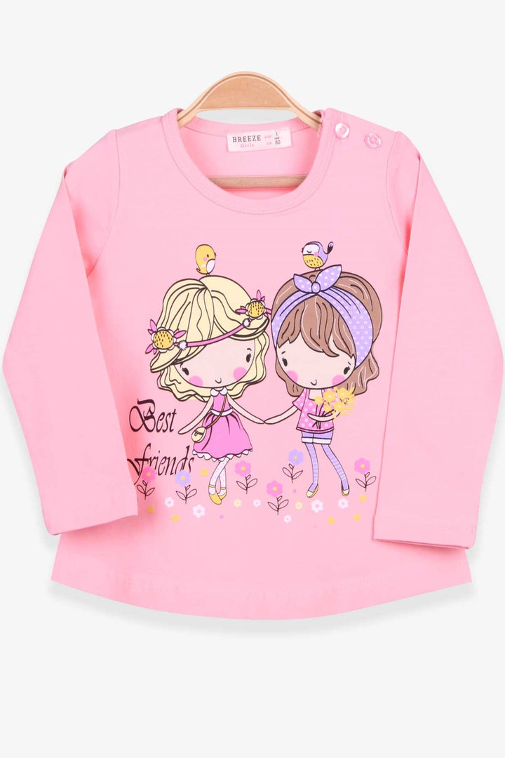 BRE Breeze Girl Child Long Sleeve T-Shirt Girl Child Printed 1-4 Years, Powder - Ixmiquilpan