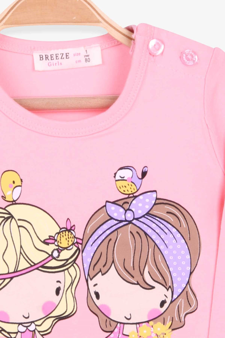 BRE Breeze Girl Child Long Sleeve T-Shirt Girl Child Printed 1-4 Years, Powder - Ixmiquilpan