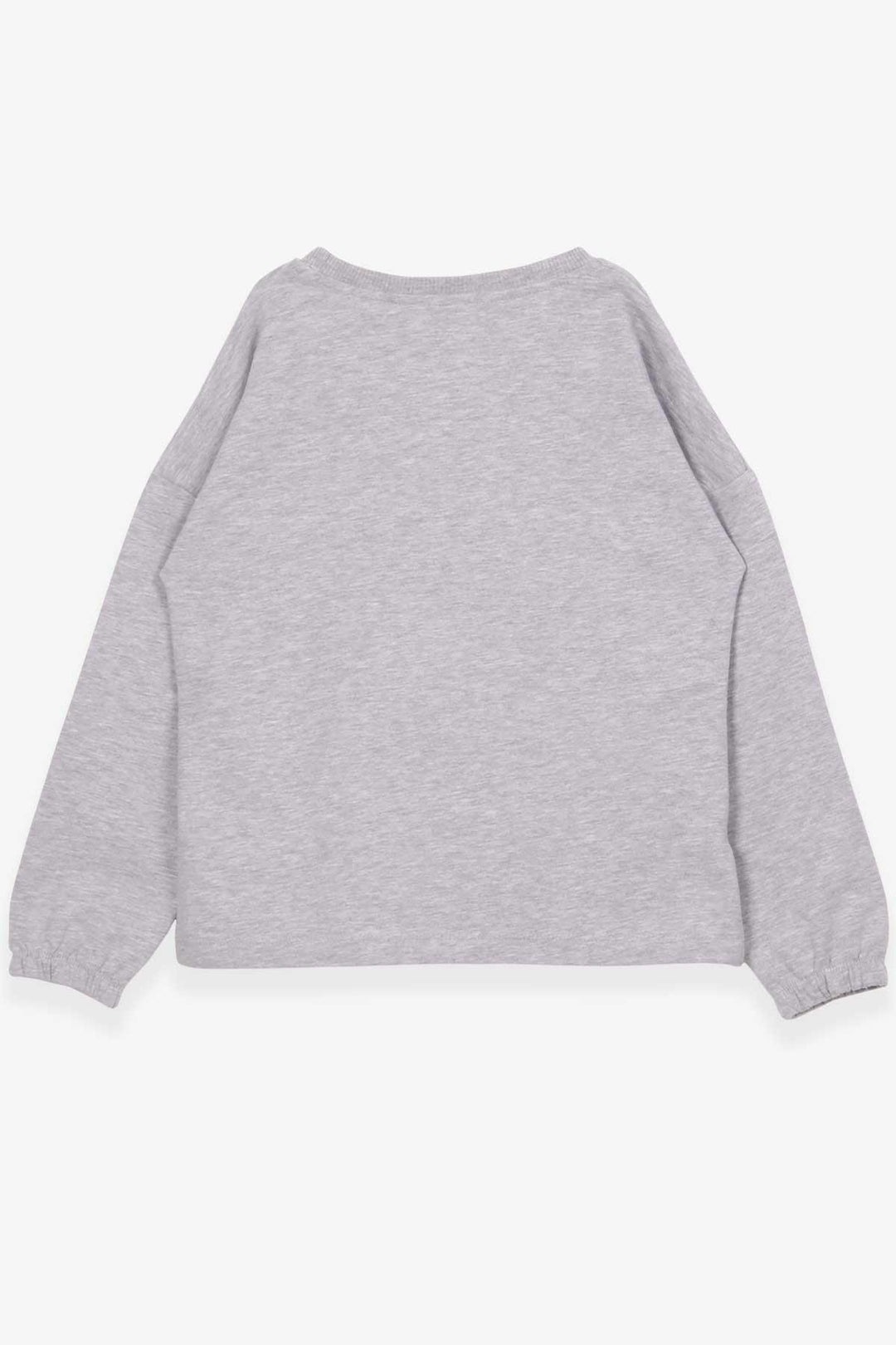 BRE Breeze Girl Child Long Sleeve T-Shirt Portrait Girl Printed 104 Years, Grey Melange - Swindon