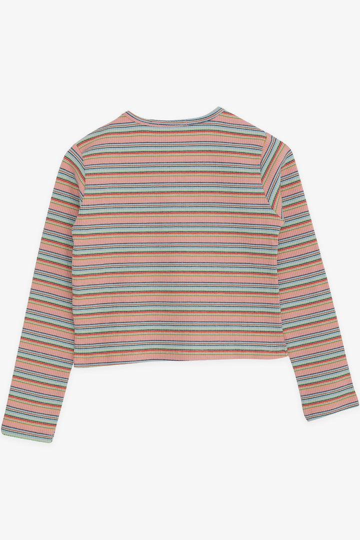 BRE Breeze Girl Child Long Sleeve T-Shirt Colorful Striped 94 Years, Mixed Color - Zhovti Vody