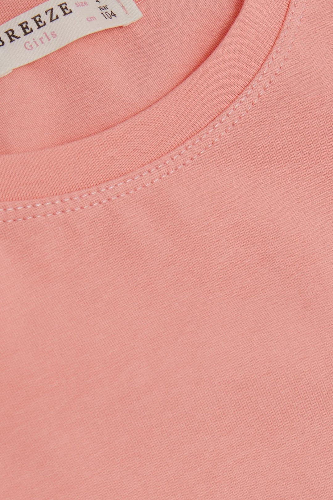 BRE Breeze Girl Child Long Sleeve T-Shirt Cute Bunny Printed Shoulder Ruffled 1-4 Years, Salmon - Oshkosh