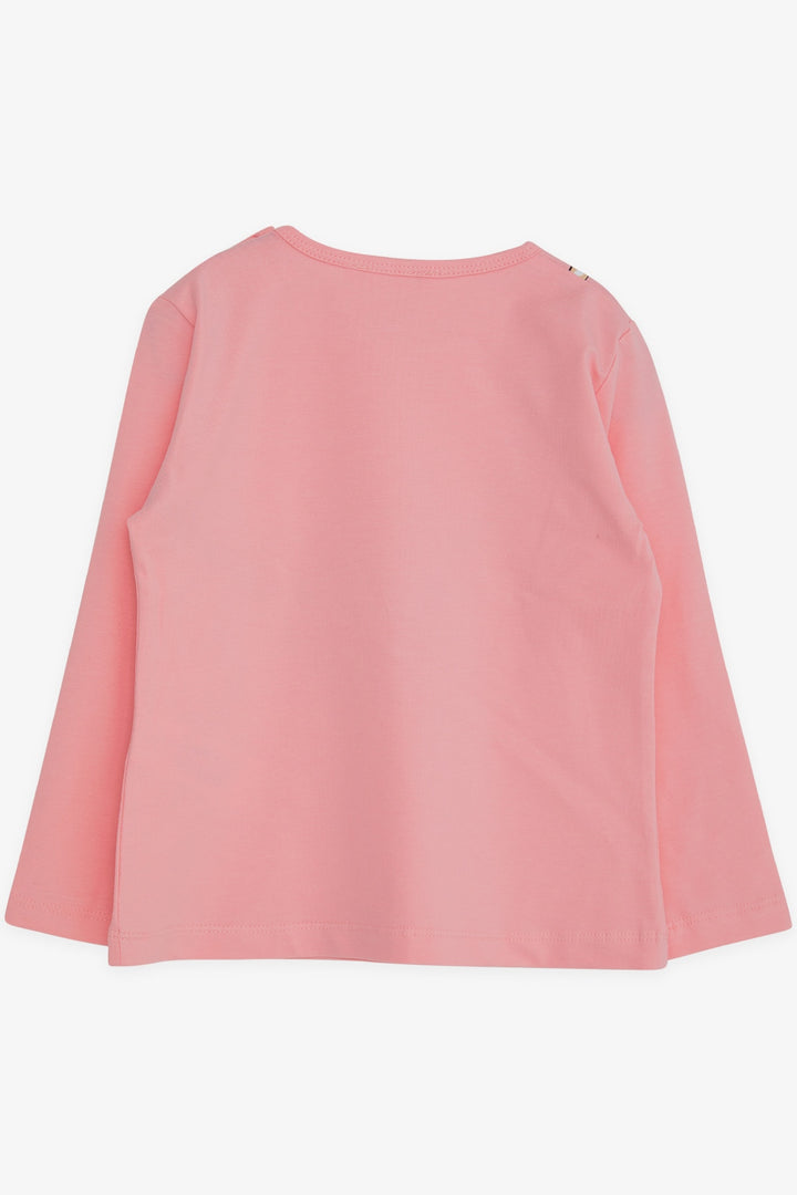 BRE Breeze Girl Child Long Sleeve T-Shirt Cute Moon Printed 2-6 Years, Pink - Osnabrück