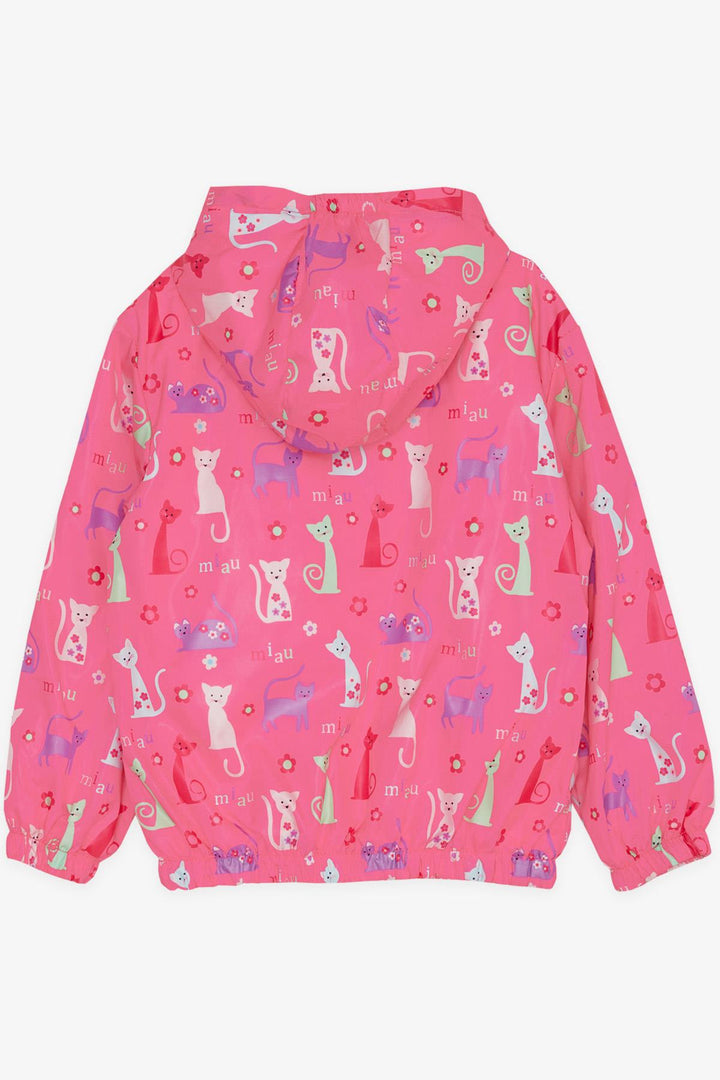 BRE Breeze Girl Child Raincoat with Kitty Pattern, 1-5 Years, Pink - Hofheim