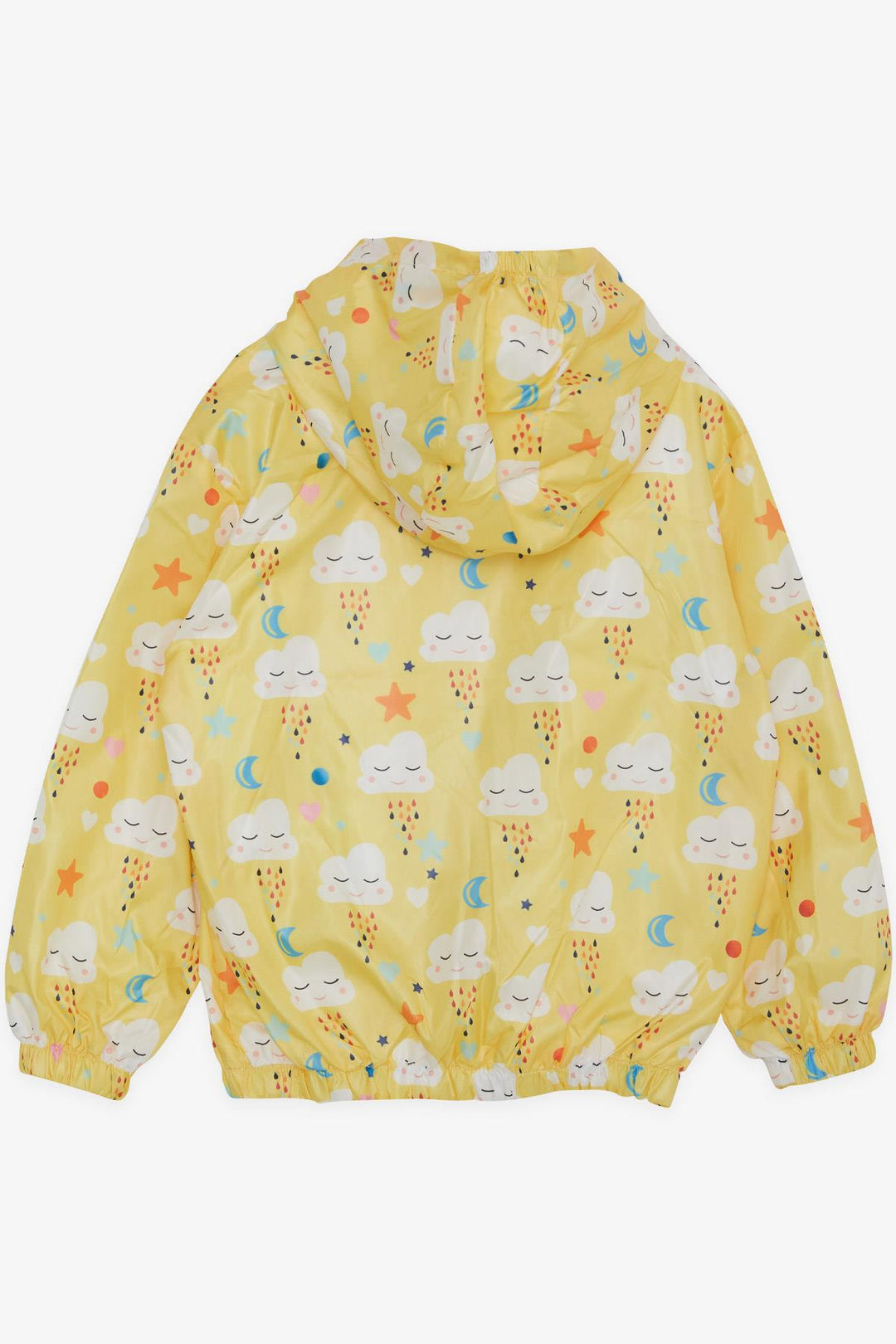 BRE Breeze Girl Child Raincoat Cute Cloud Patterned 1-5 Years, Yellow - Texarkana