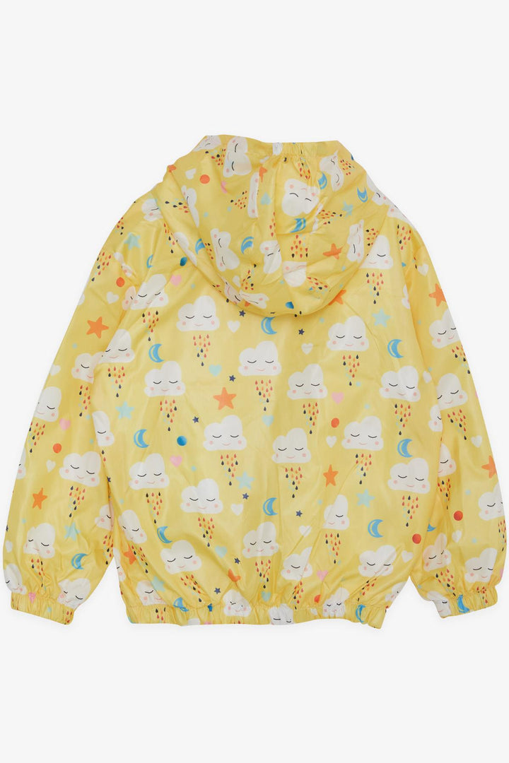BRE Breeze Girl Child Raincoat Cute Cloud Patterned 1-5 Years, Yellow - Texarkana