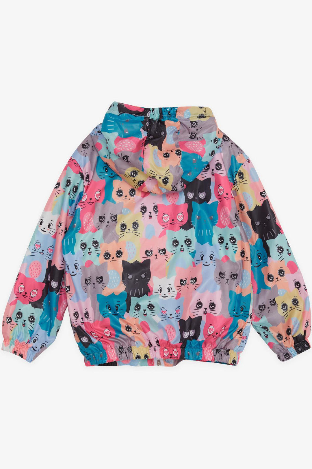 BRE Breeze Girl Child Raincoat Cute Kitty Patterned 1-6 Years, Mixed Color - Murcia