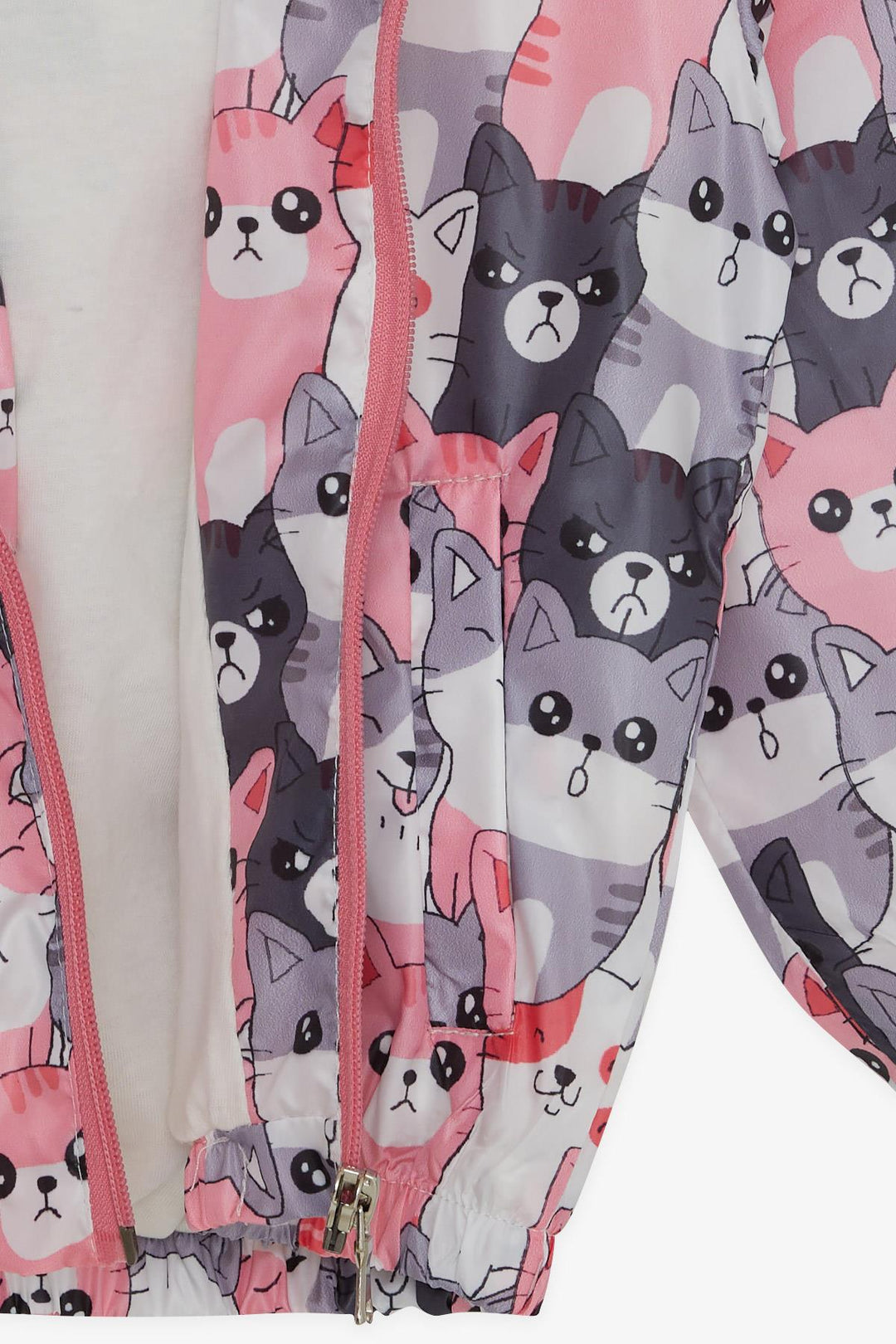 BRE Breeze Girl Child Raincoat Cute Kitty Patterned 1-5 Years, Mixed Color - Cranbourne