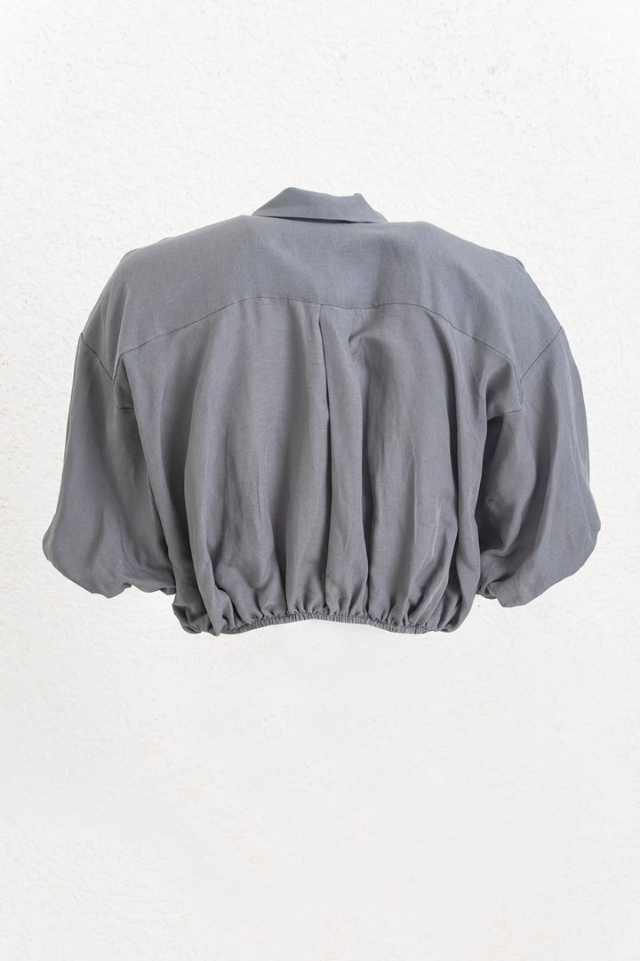 BSL Women Crop Balloon Blouse - Baytown