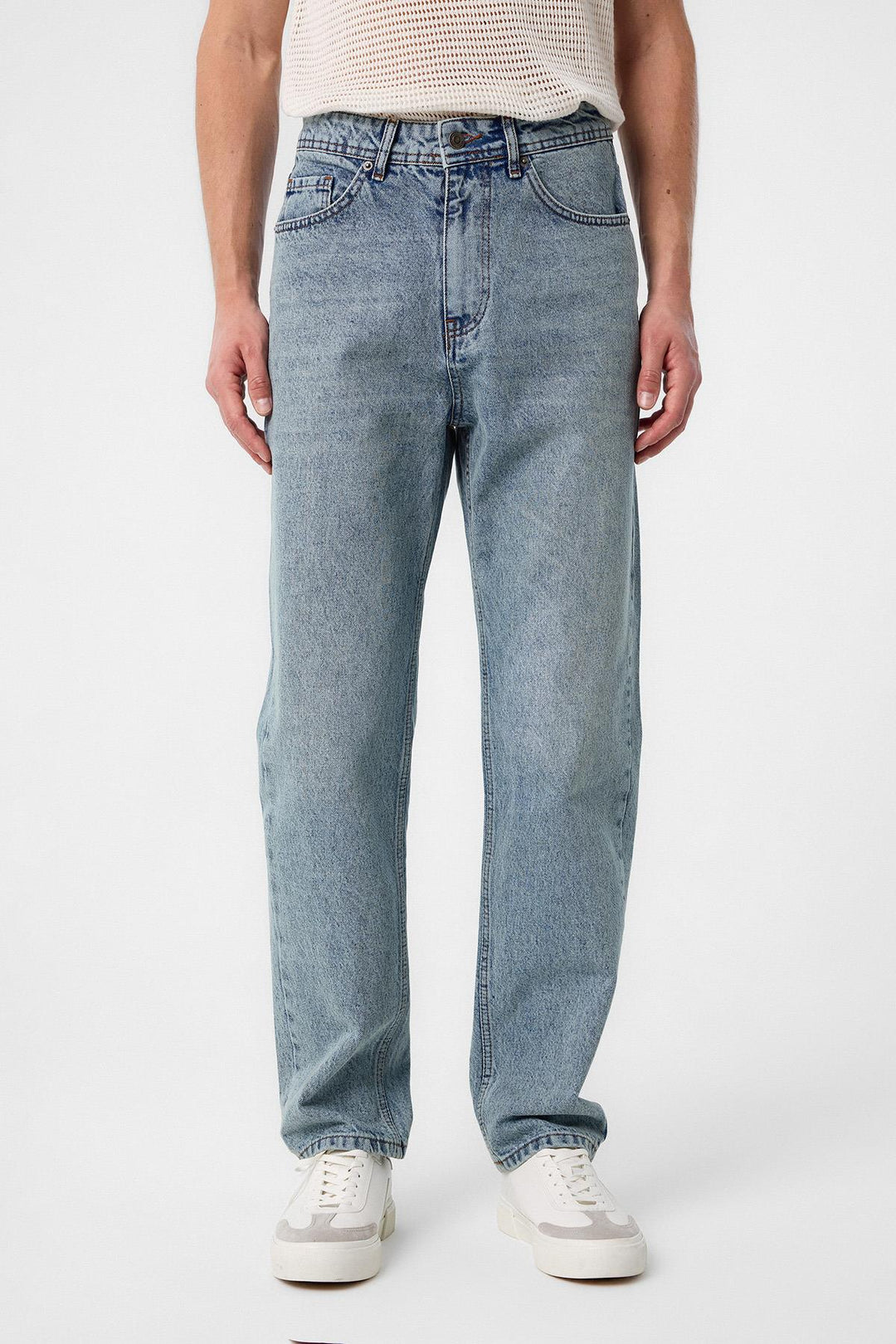 ANT Antioch Ice Blue High Waist Regular Fit Men's Jeans - Udine