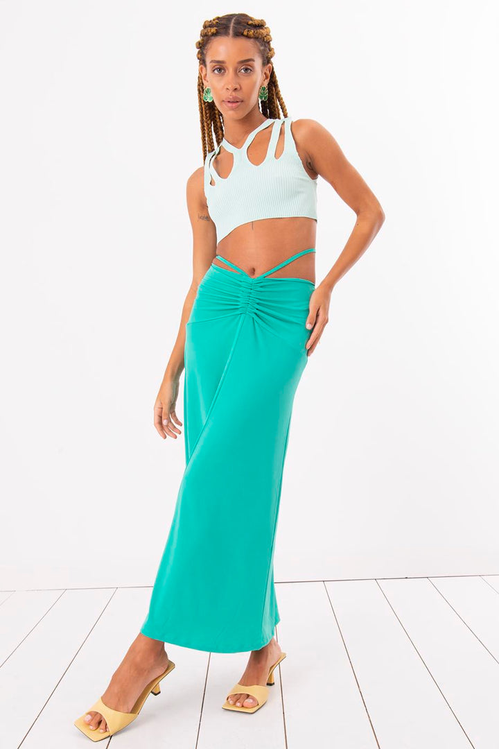 BSL Women Shirring Midi Skirt - Noisy-le-Grand