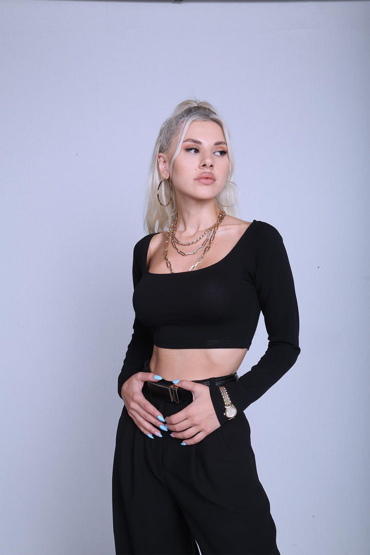 HLLY Women Locked Black Blouse - Mülheim