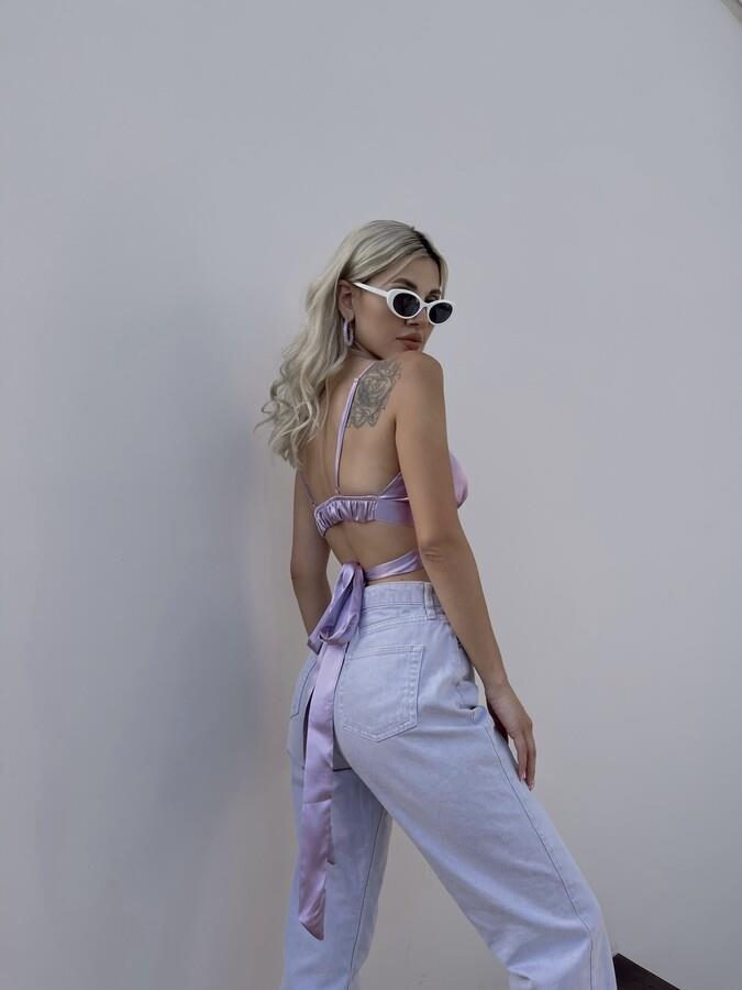 HLLY Women Large Blue Blouse - Kortrijk