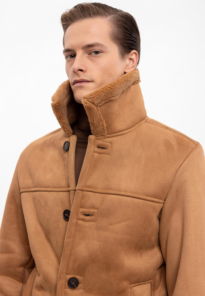 ANT Lining Detailed Suede Coat - Kensington