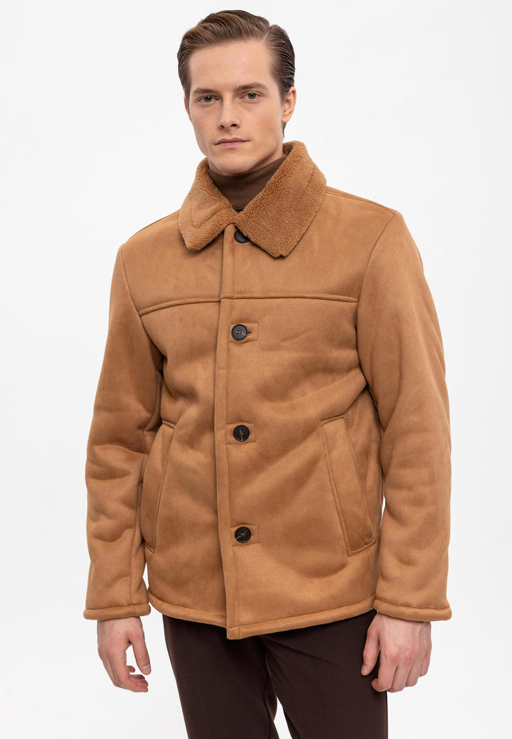 ANT Lining Detailed Suede Coat - Kensington