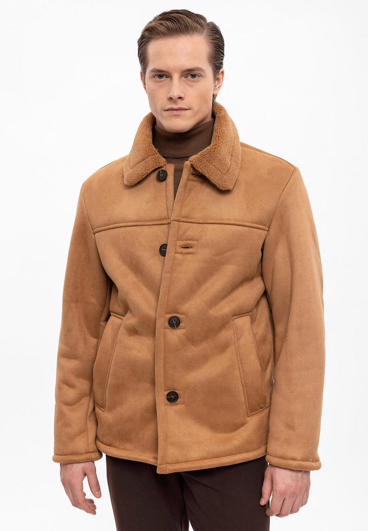 ANT Lining Detailed Suede Coat - Kensington