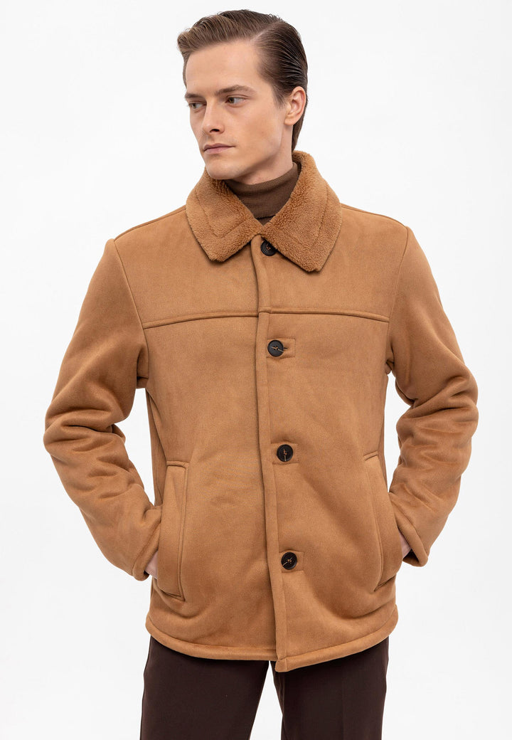 ANT Lining Detailed Suede Coat - Kensington