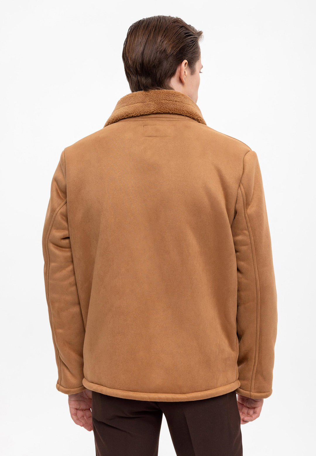 ANT Lining Detailed Suede Coat - Kensington