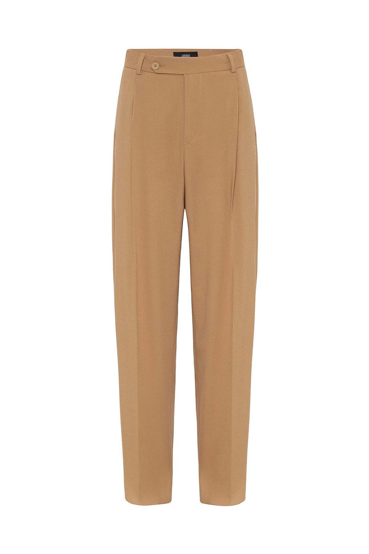 ANT Antioch Camel Baggy High Waist Men's Fabric Trousers - Sugar Land