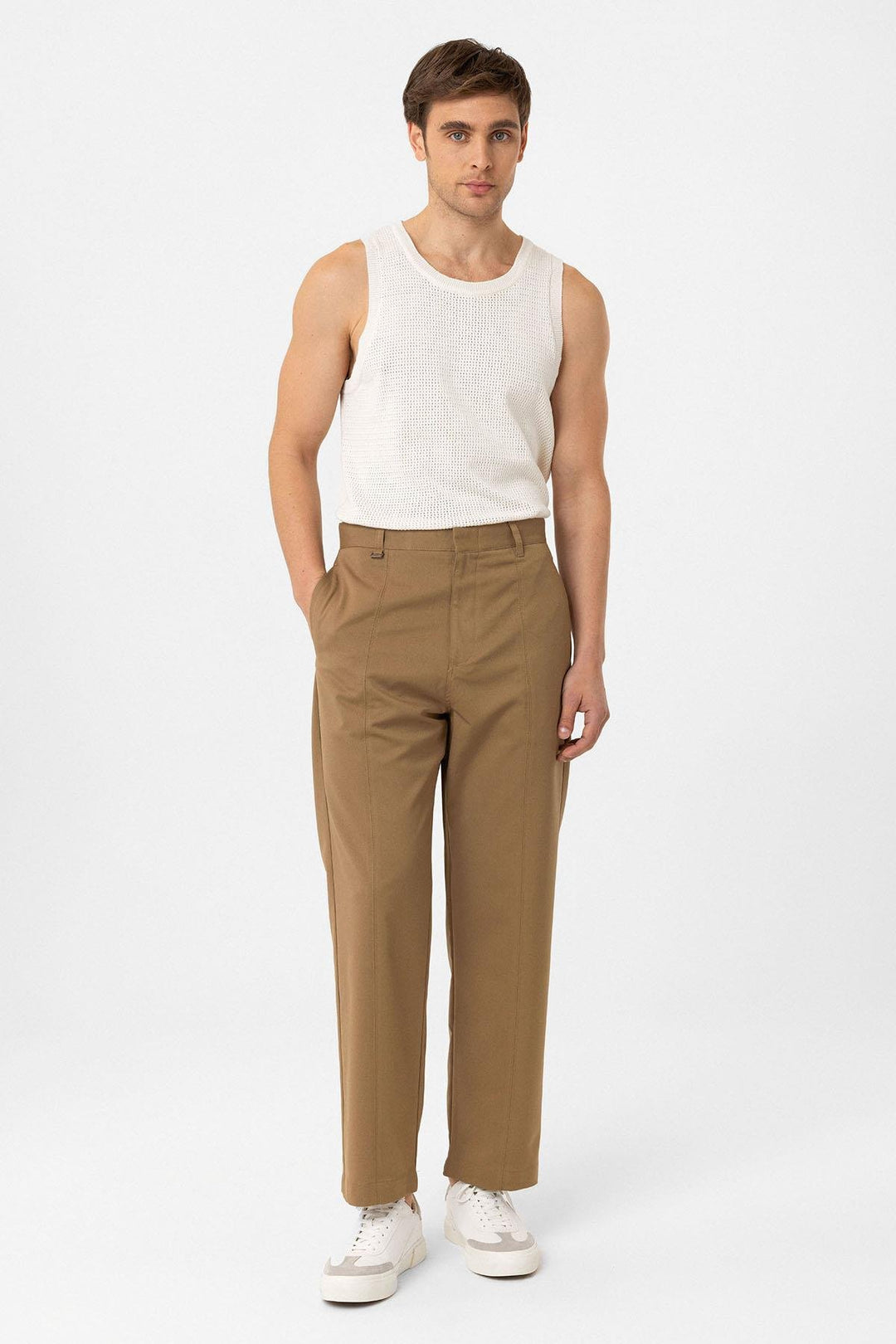 ANT Antioch Camel Straight Fit Men's Pants - Calimera