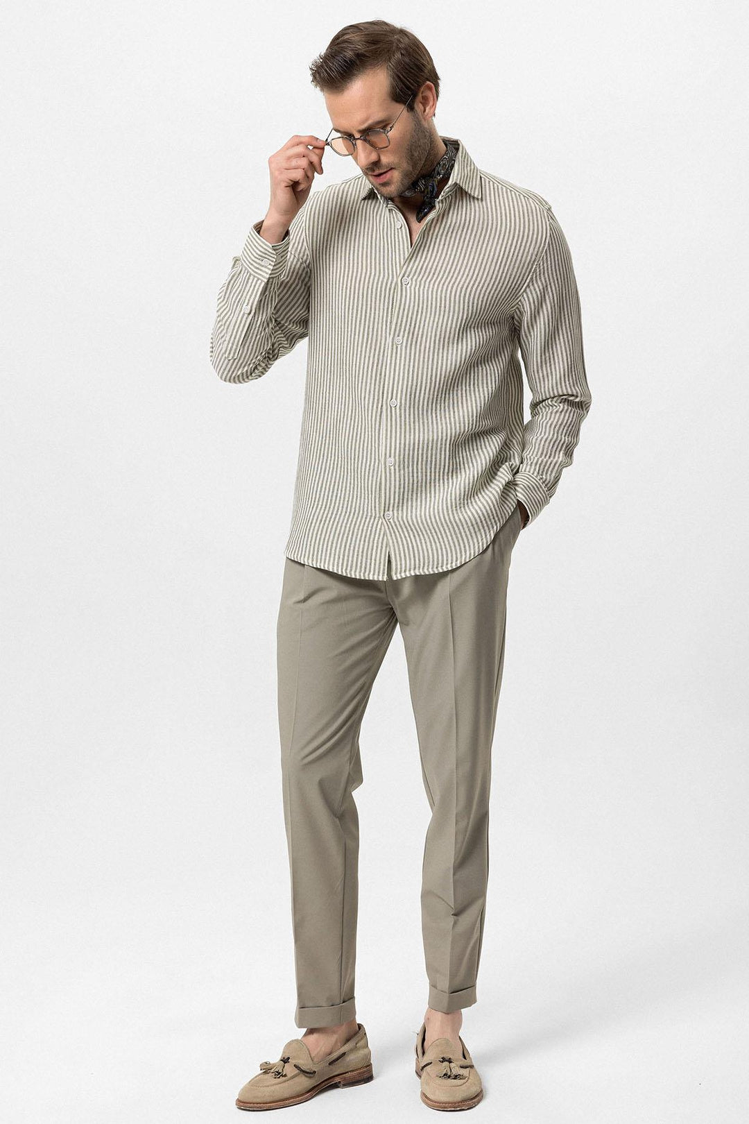 ANT Striped Men's Shirt - Miramar