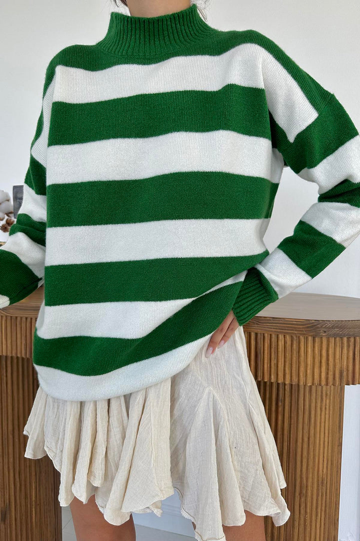 ELS Striped Sweater - Green - Sidcup