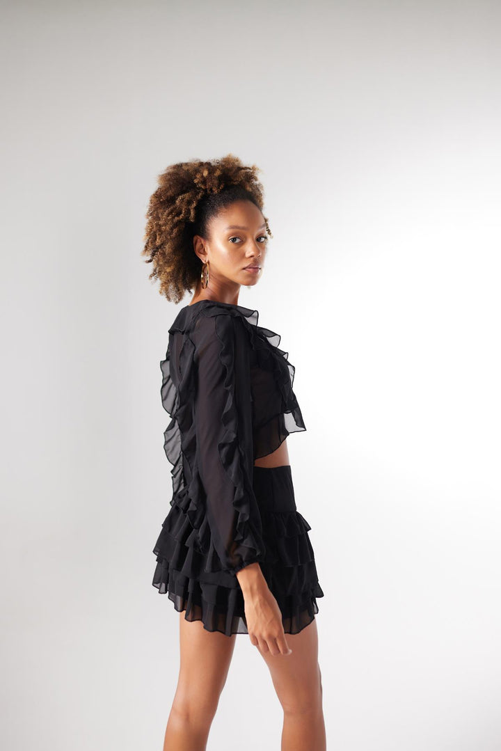 HLLY Women Elsa Blouse Black - Peristéri