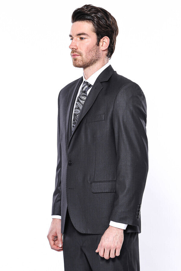 WSS Dark Grey 4 Drop Regular Suit  - Huamantla