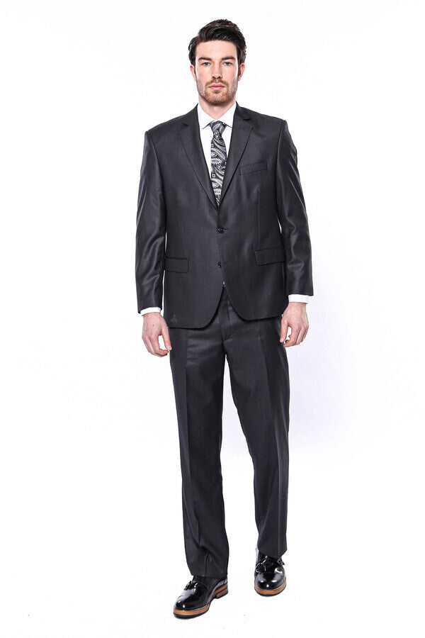 WSS Dark Grey 4 Drop Regular Suit  - Huamantla