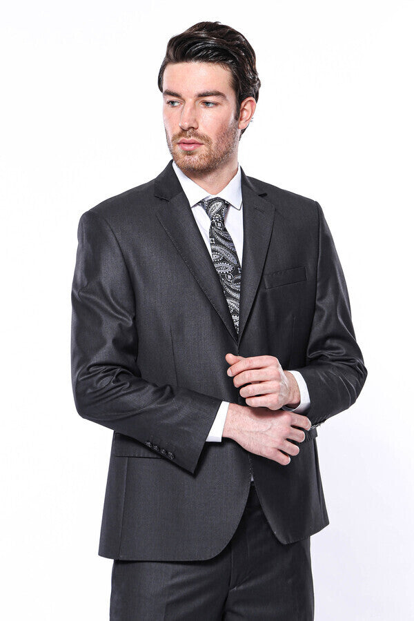 WSS Dark Grey 4 Drop Regular Suit  - Huamantla