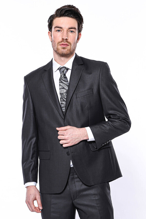WSS Dark Grey 4 Drop Regular Suit  - Huamantla