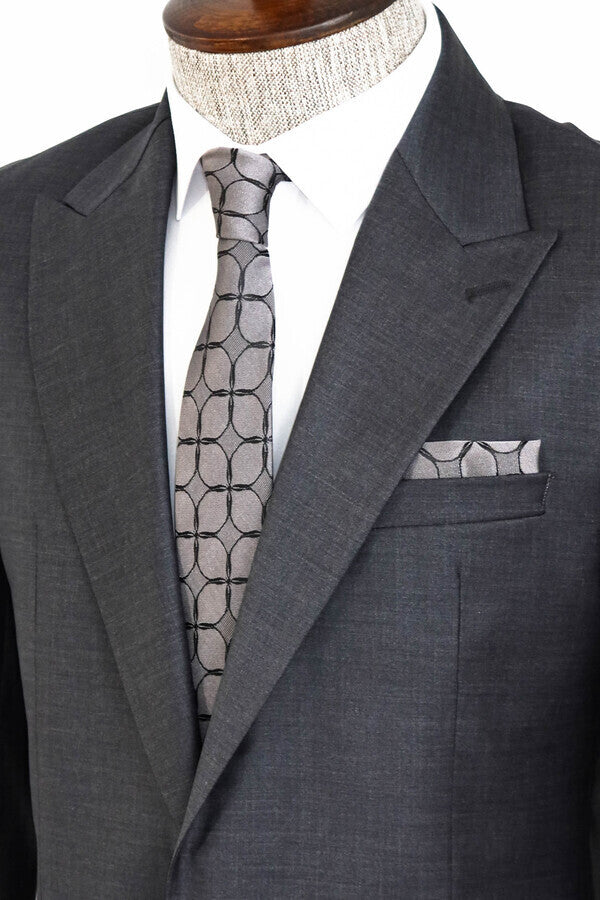 WSS Dark Grey Wool Men's Suit  - Évry
