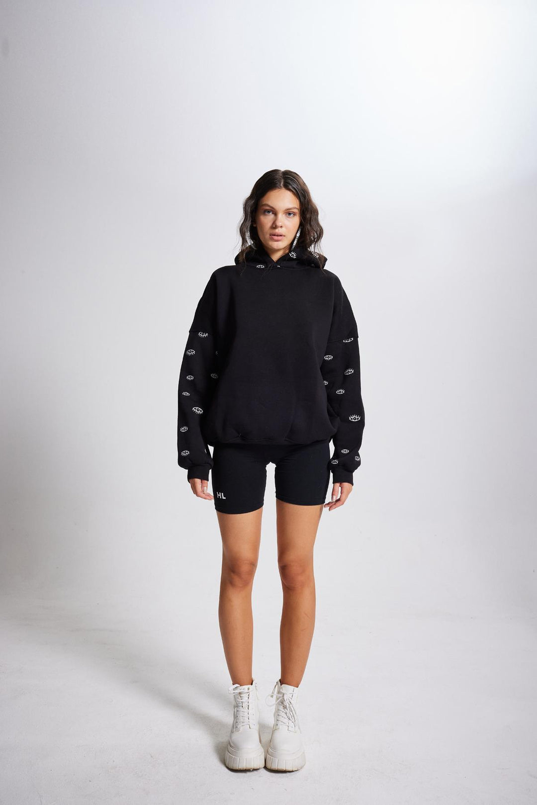 HLLY Women Eye Sweatshirt Black - Bowmanville