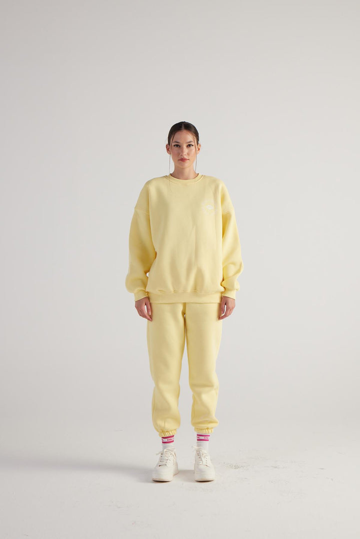 HLLY Women Fine Sweatshirt Yellow - Logan
