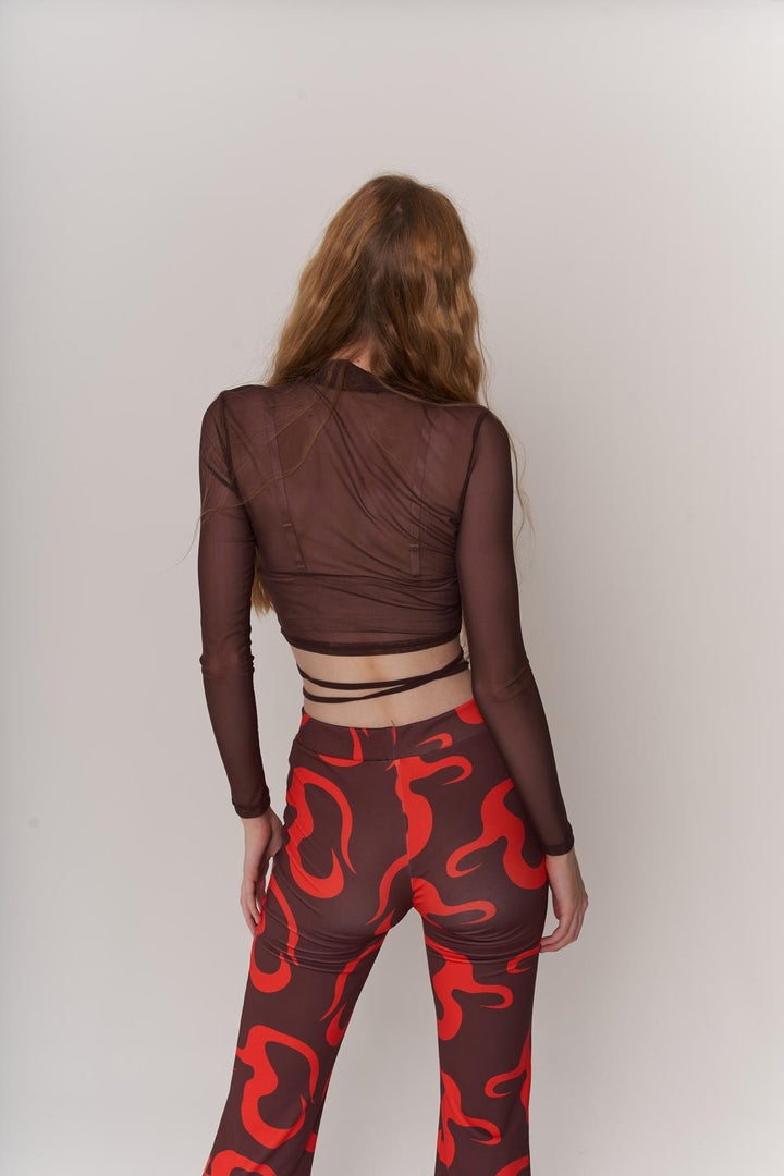 HLLY Women Gable Blouse Brown - Wausau