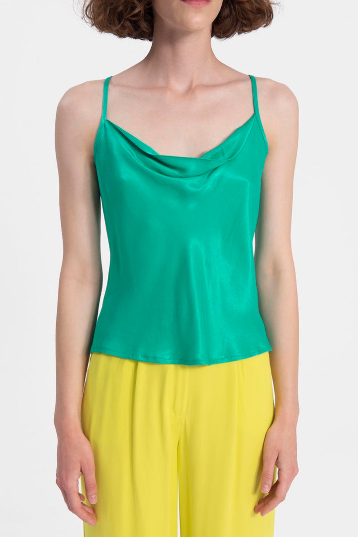 BSL Women Crow Neck Strapped Blouse - Wallasey
