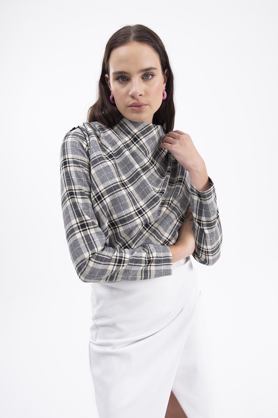 BSL Women Cowlneck blouse - Almelo