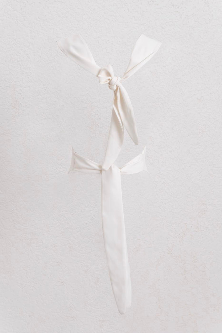 BSL Women Satin Blouse with Plunging Collar - Barletta