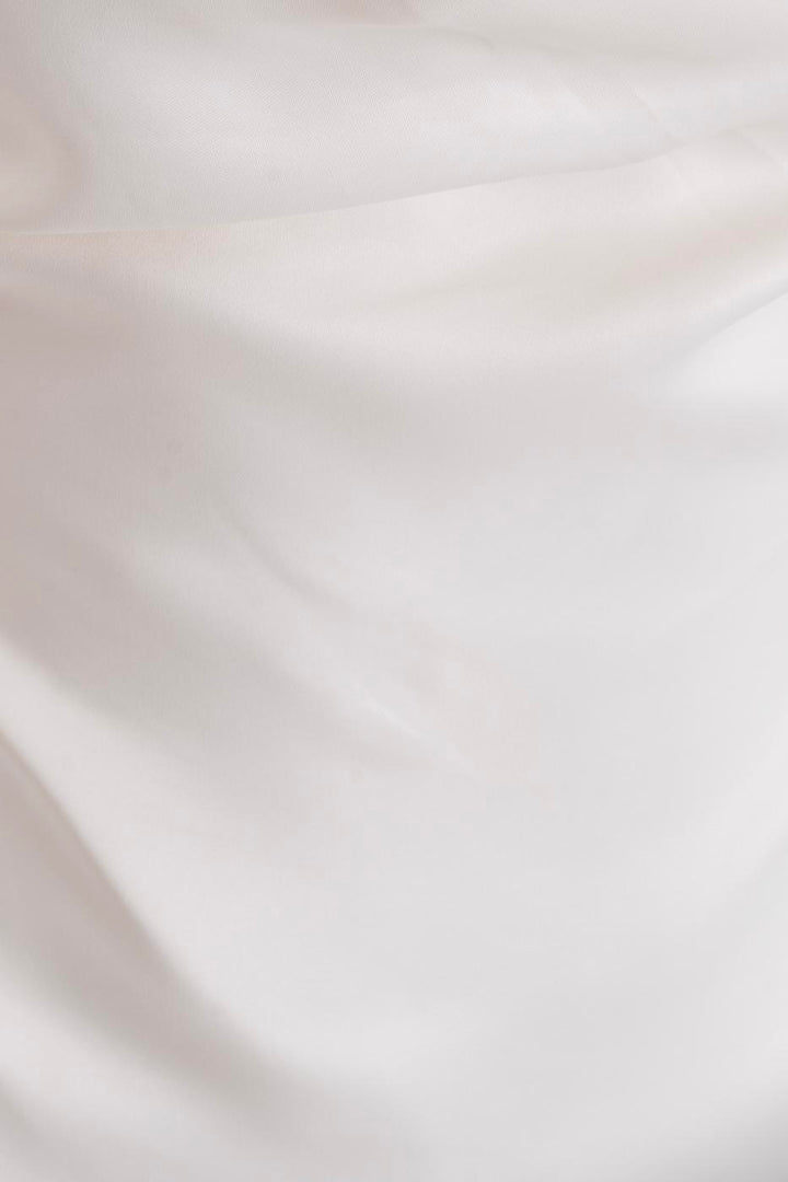 BSL Women Satin Blouse with Plunging Collar - Barletta