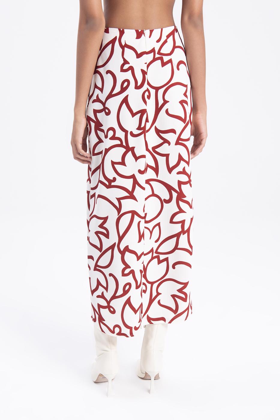 BSL Women Midi skirt with deep slit - Weslaco