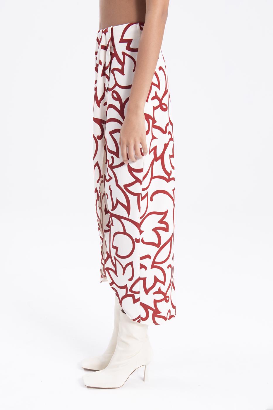 BSL Women Midi skirt with deep slit - Weslaco