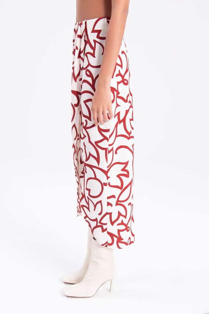 BSL Women Midi skirt with deep slit - Weslaco