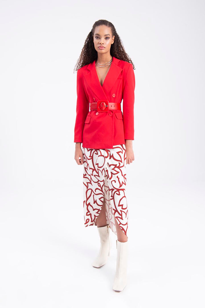 BSL Women Midi skirt with deep slit - Weslaco